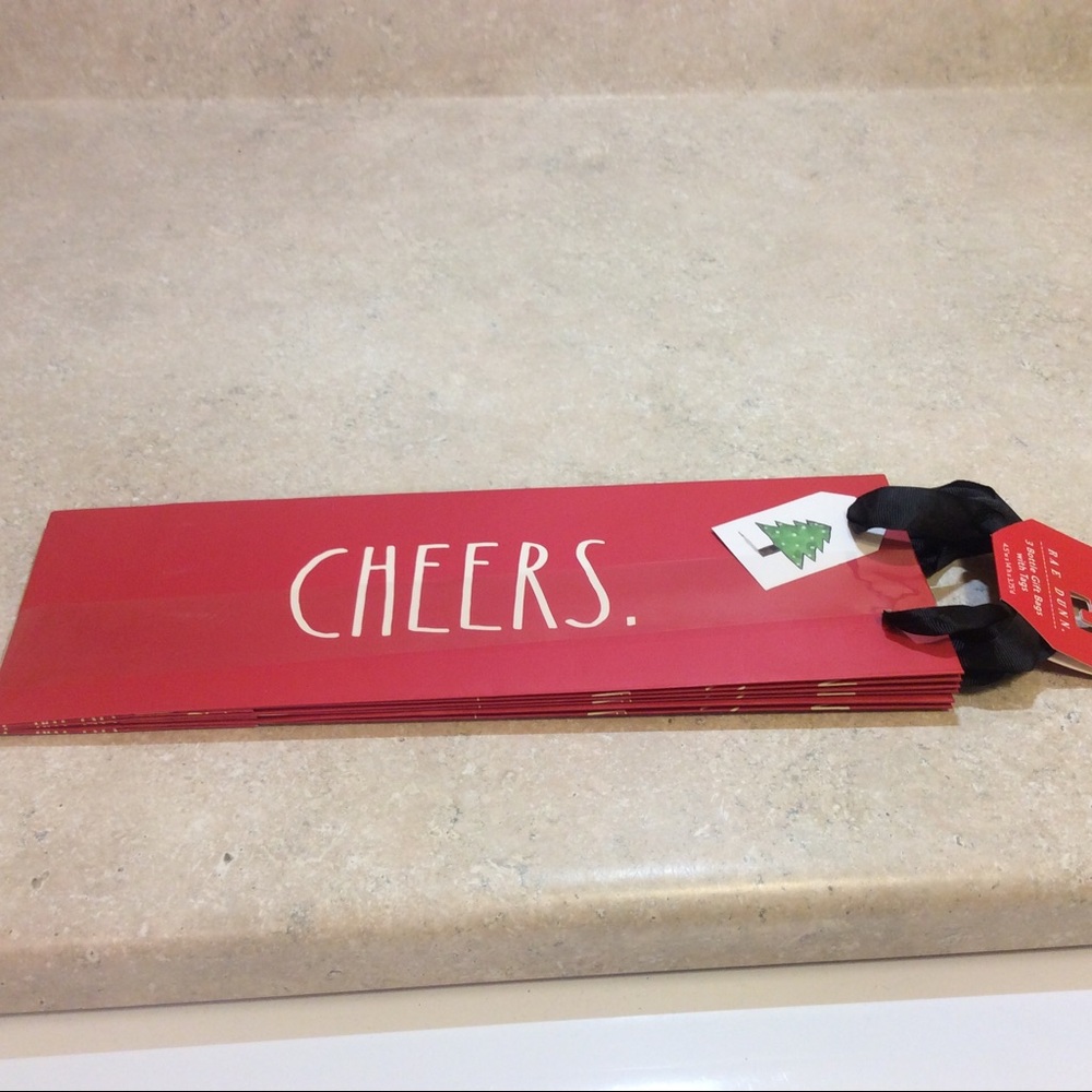 Rae Dunn Bottle Gift Bags with Tags